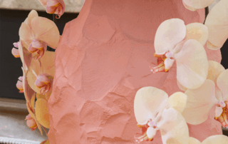 An up close texture shot of the Crockery Big Vase 2, the texture is created by hand carving plaster and creating a model