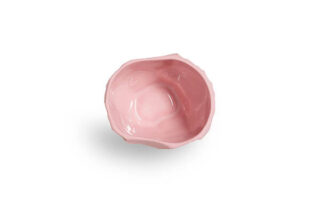 Small Bowl_Crockery Pink_1882 Ltd. with Max Lamb_cut out03 The Small Crockery Pink Bowl is crafted from pink stained earthenware, created in Stoke-on-Trent England, this piece is the product of 1882 Ltd.'s collaboration with Max Lamb