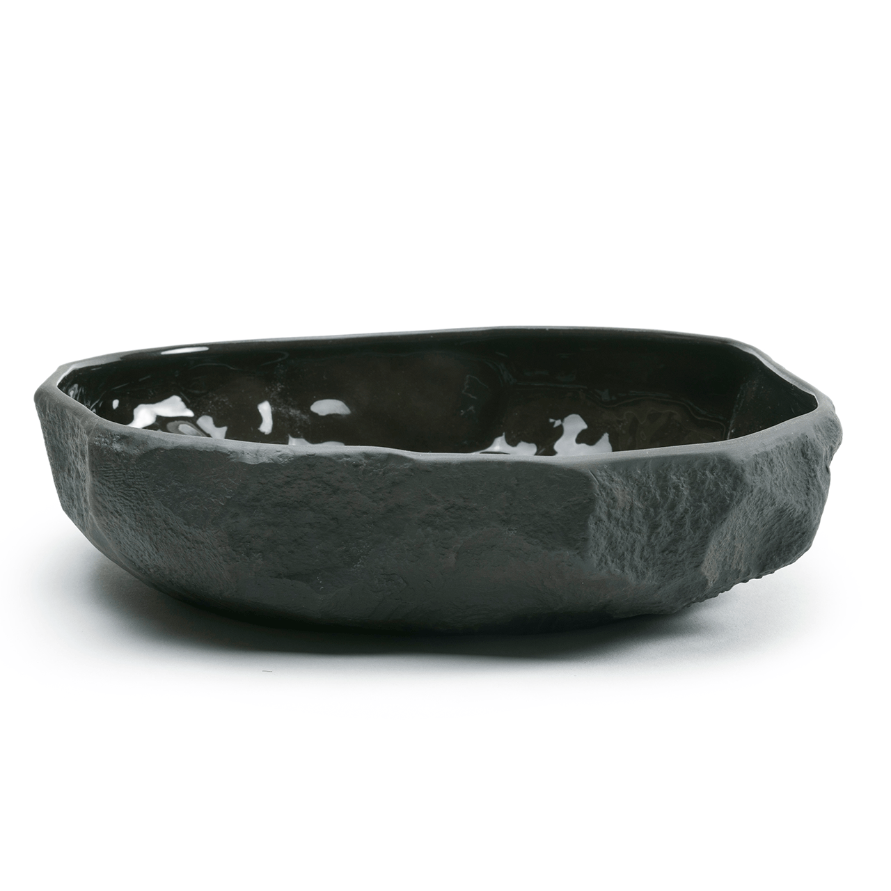The 1882 Ltd. Large Flat Bowl by Max Lamb Crockery Black