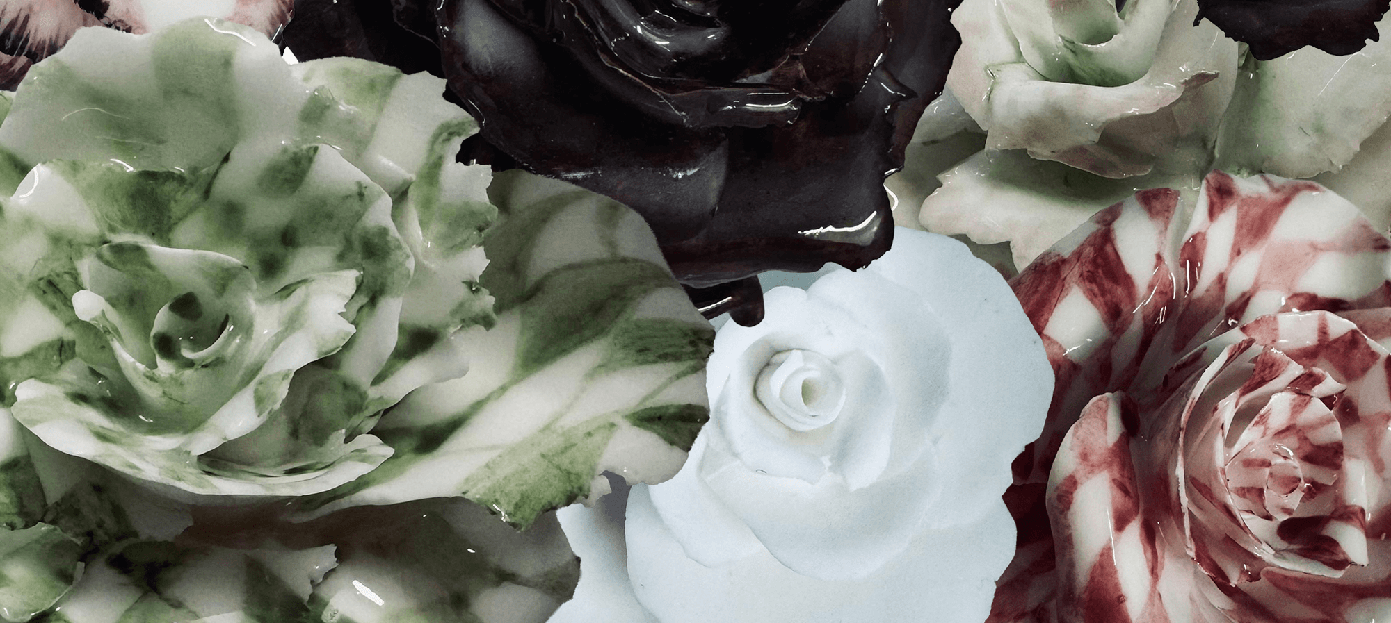 1882 Ltd. Ceramic Roses, hand crafted in Stoke-On-Trent, perfect for Valentines day